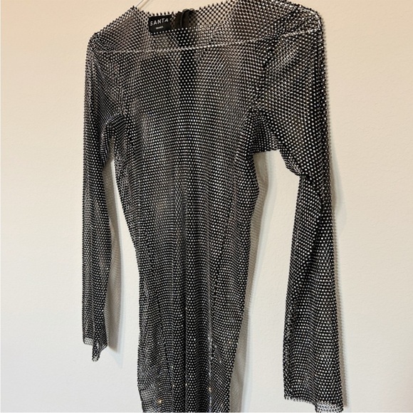 Santa Brands Revolve Diamonds Maxi Dress Black NWT - Picture 2 of 11